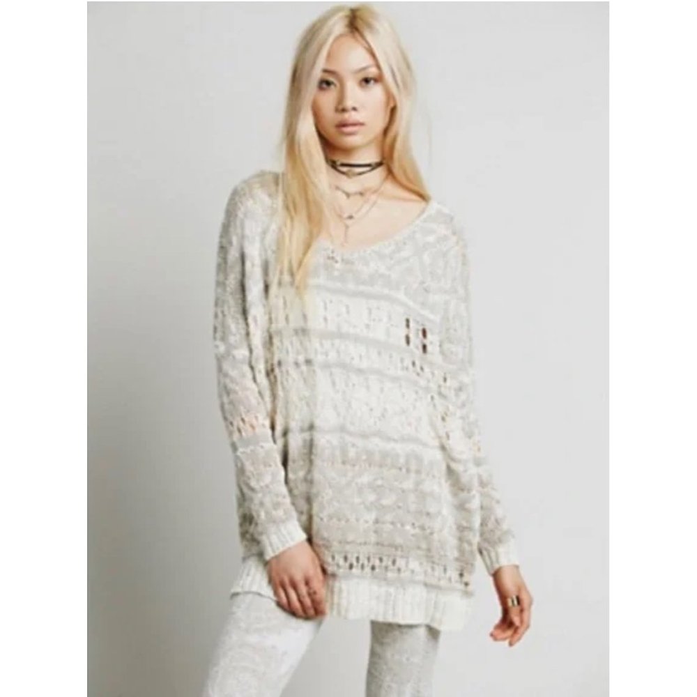 Free People Back and Forth Tunic/Sweater size S